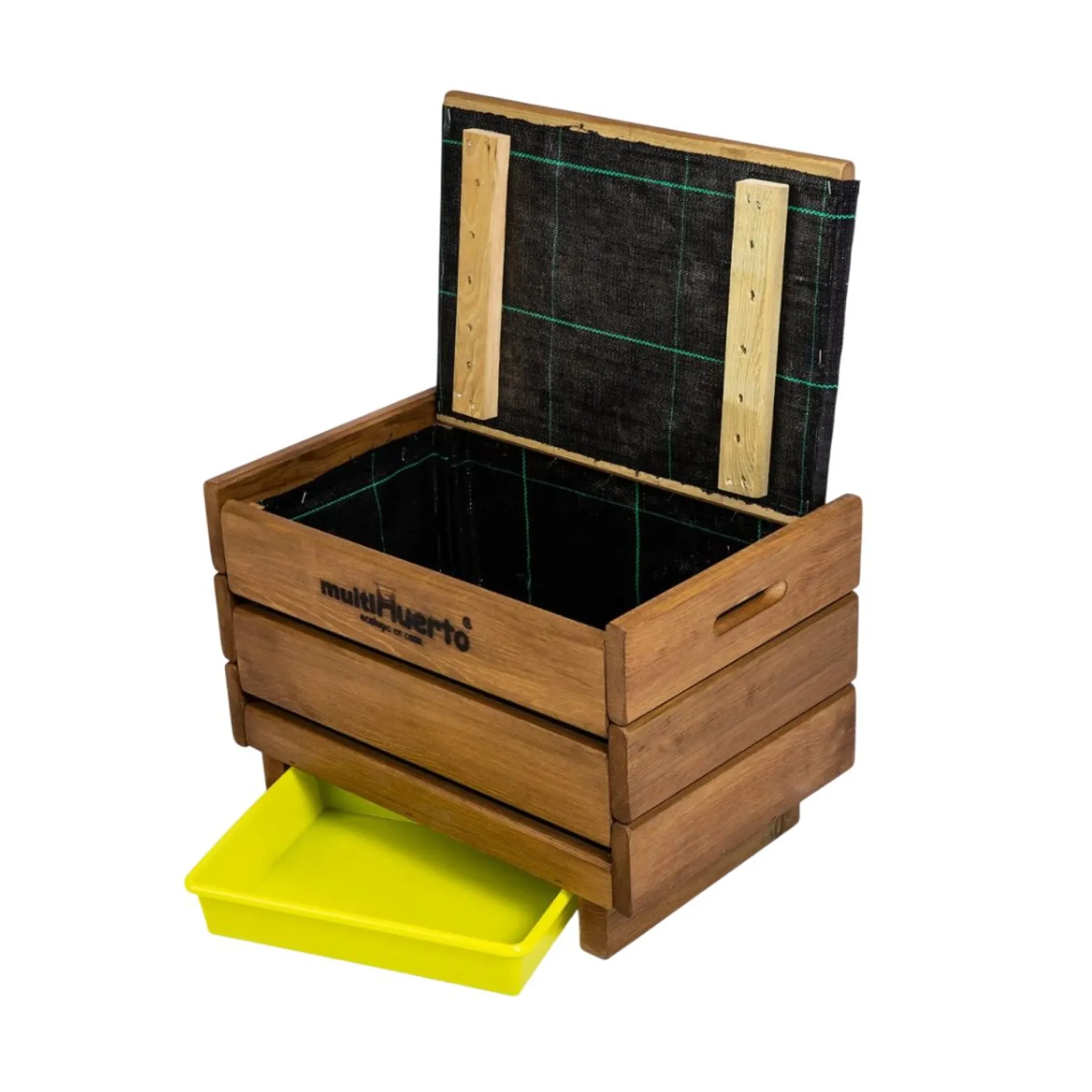 Vermicompostador de madera Frutero sencillo Multihuerto