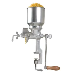 Victoria Molino Cereales Manual Hierro Fundido Para Moler Café, Maíz, Semillas, Grosor Ajustable, 30025, Cromado