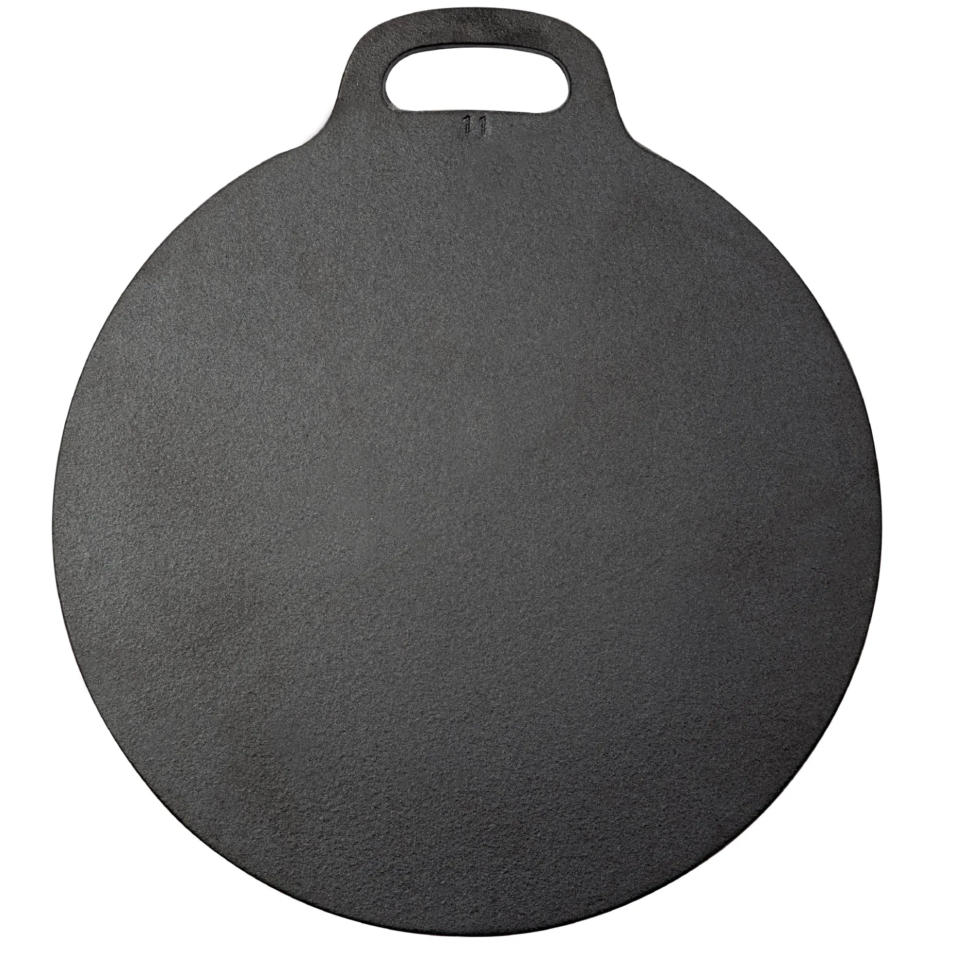 Victoria Plancha Inducción Hierro Fundido Curado, Budare 38cm Pizza, Crepes Para Fuego, Barbacoa, Horno, 34573, Negro