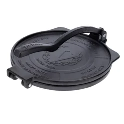 Victoria Prensa Tortillera Para Tortillas Mexicanas Hierro Fundido Hd Curado 25cm, Pataconera Colombiana, 39318, Negro