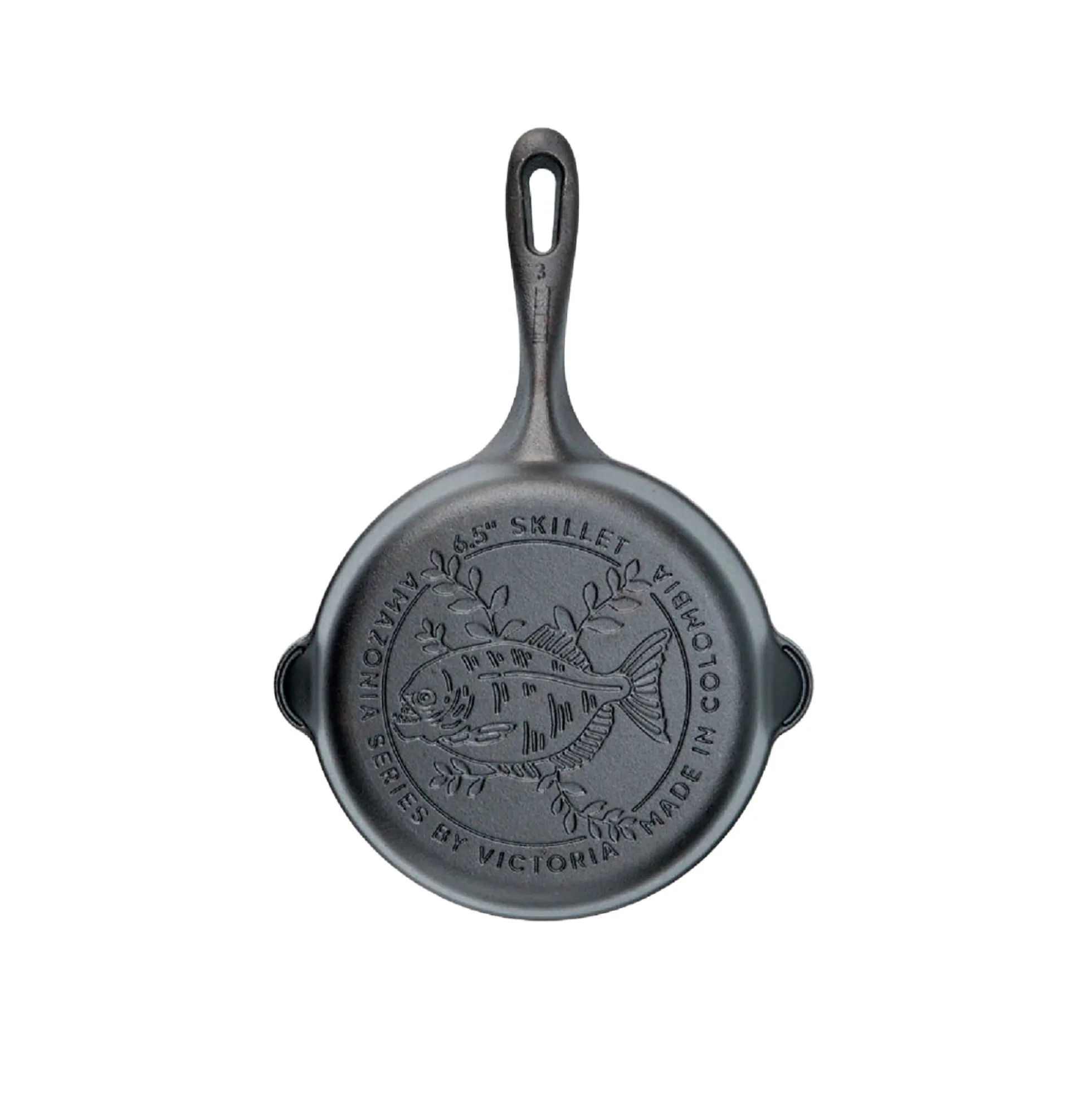 Victoria Sartén Hierro Fundido Curado Amazonía Piraña Inducción 16,5cm, Apta Para Todas Las Cocinas