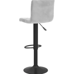 Vidaxl Taburetes De Cocina 2 Unidades Terciopelo Gris Claro