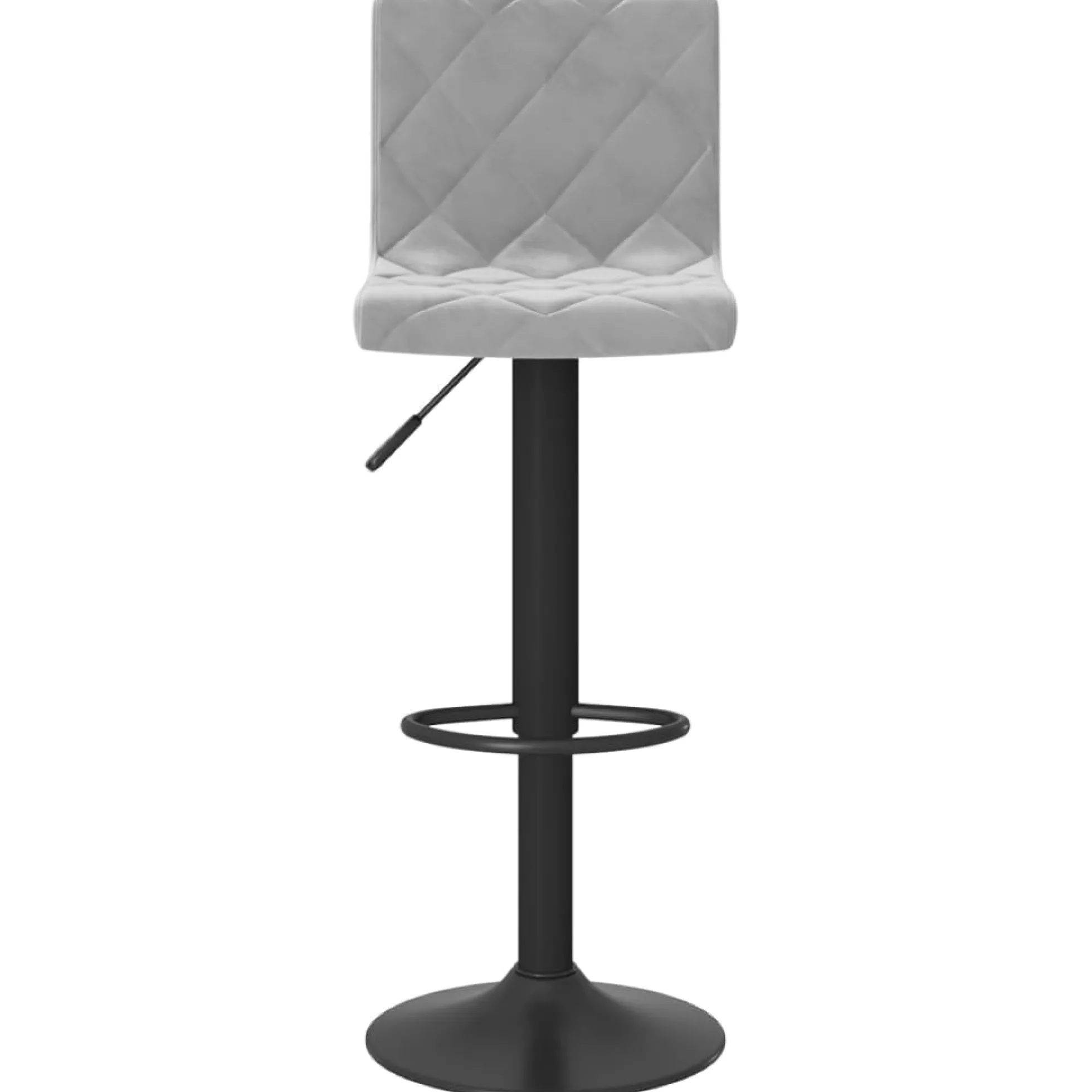 Vidaxl Taburetes De Cocina 2 Unidades Terciopelo Gris Claro