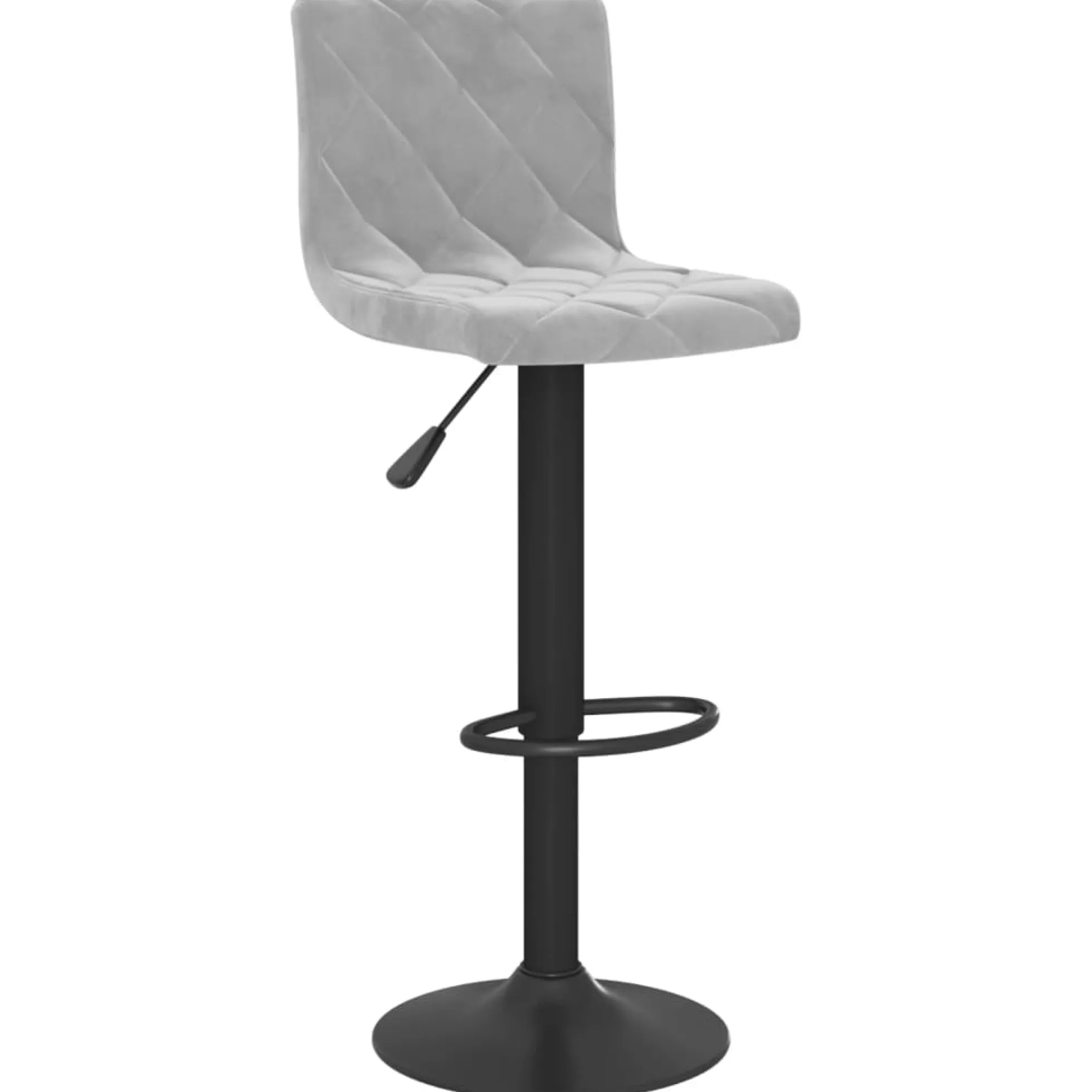 Vidaxl Taburetes De Cocina 2 Unidades Terciopelo Gris Claro