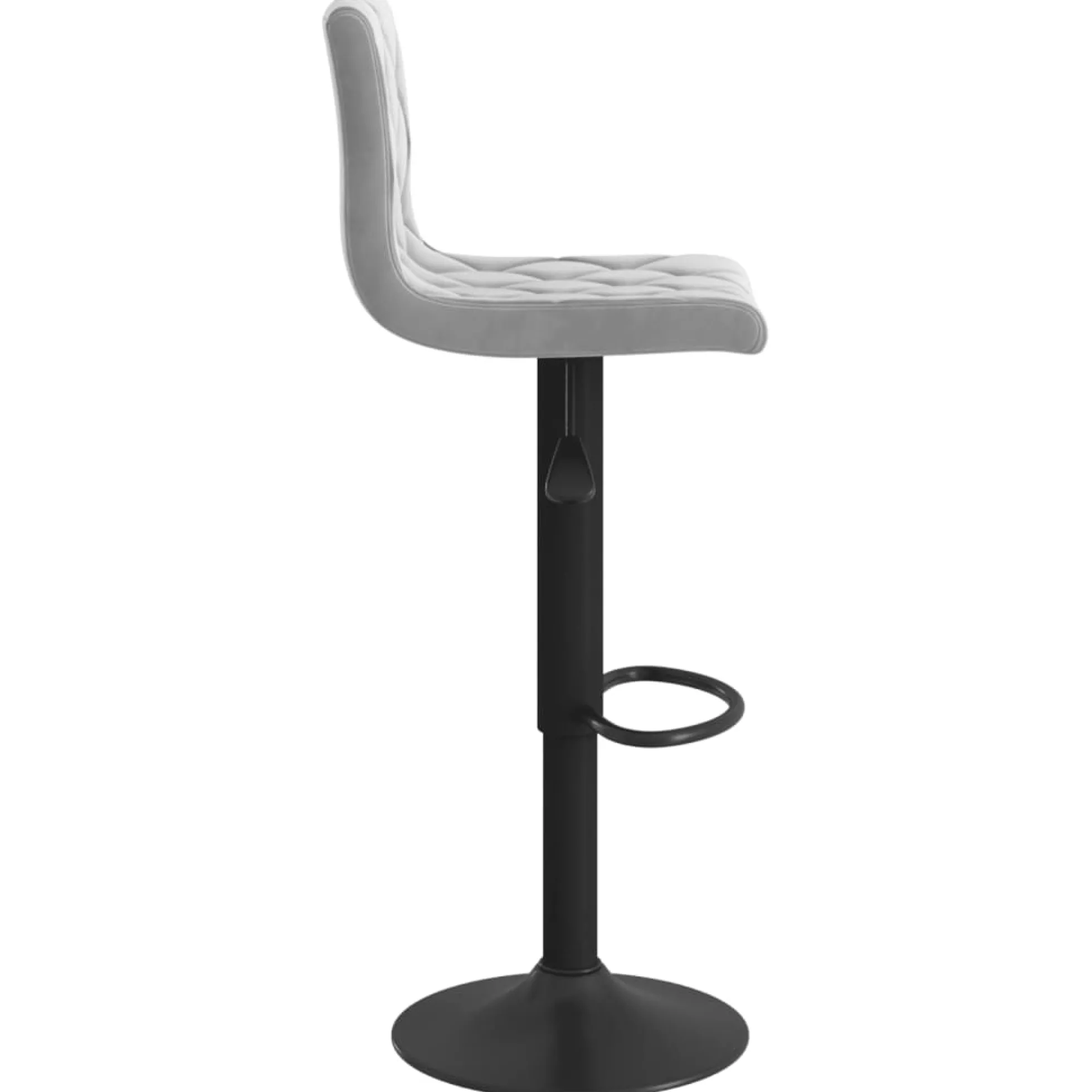 Vidaxl Taburetes De Cocina 2 Unidades Terciopelo Gris Claro
