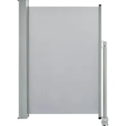 Vidaxl Toldo Lateral Retráctil Para Patio 120x300 Cm Gris