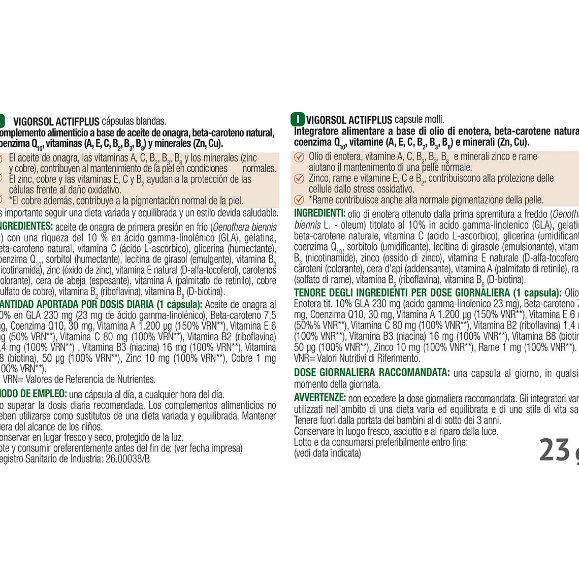 VigorSol AptifPLus Bronceado Santiveri 30 Perlas