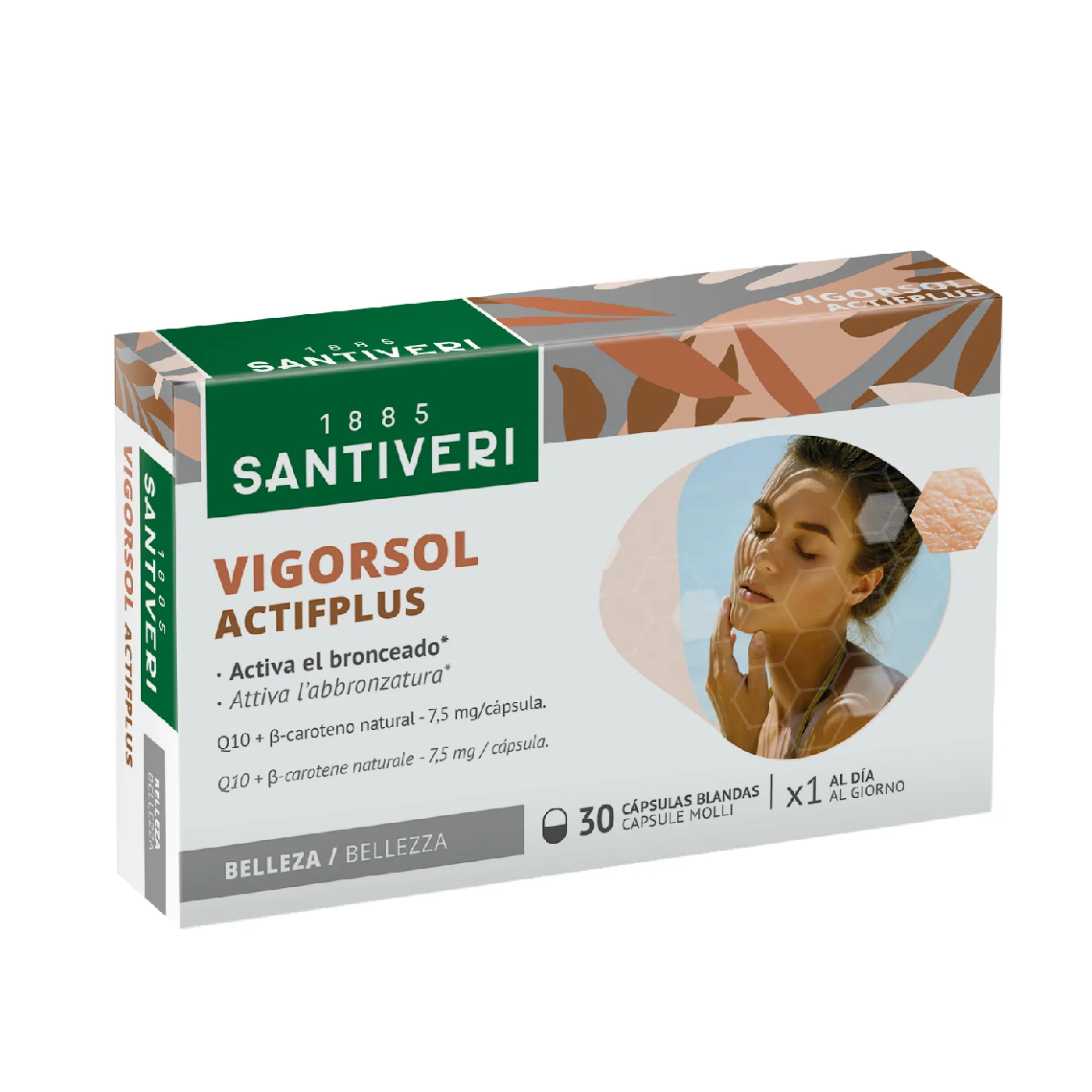 VigorSol AptifPLus Bronceado Santiveri 30 Perlas