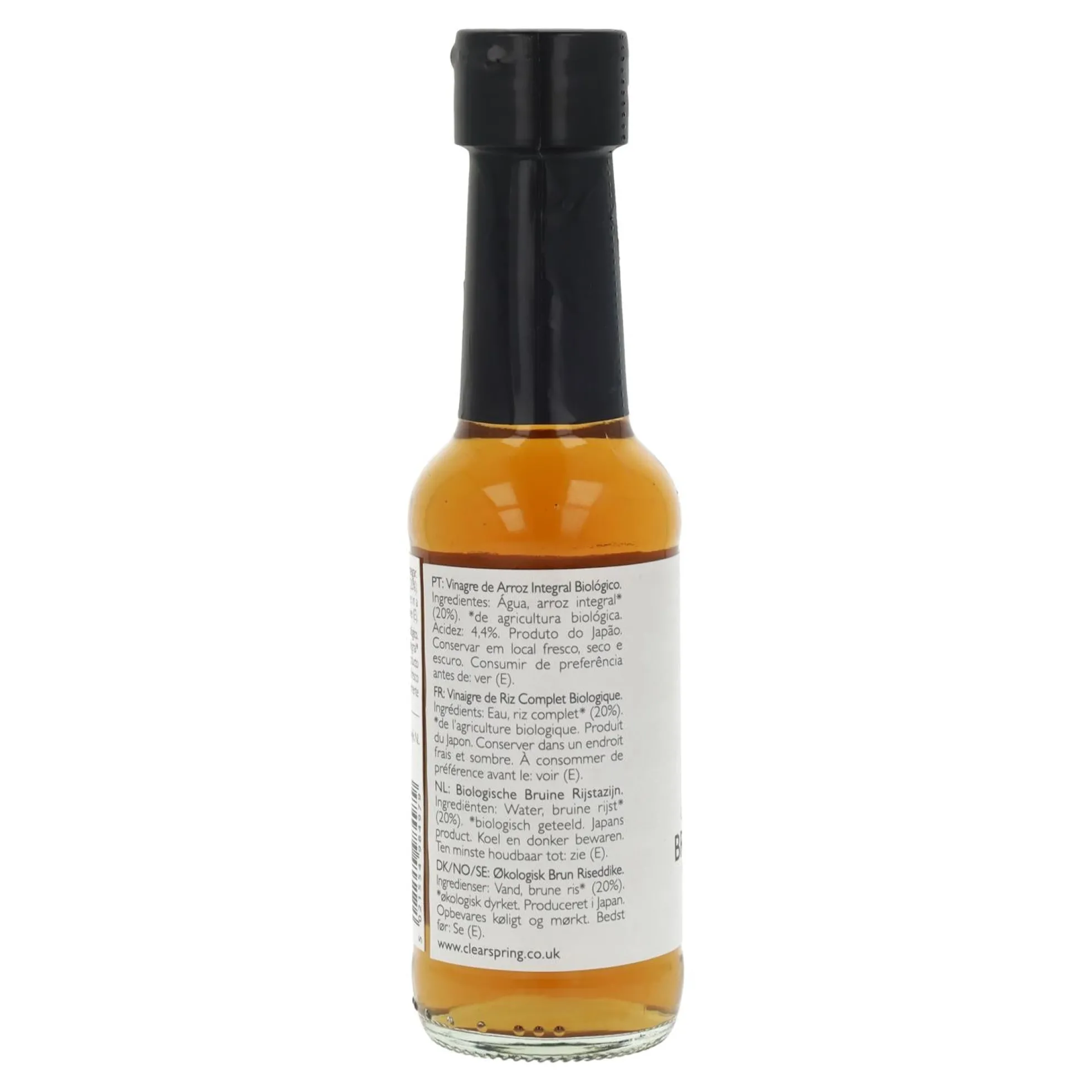 Vinagre de arroz integral Clearspring, 150 ml