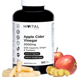 Vinagre de manzana 2000 mg 180 cápsulas veganas Hivital