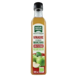Vinagre de Sidra de manzana Bio Sin Filtrar envase PET NaturGreen 500 ml
