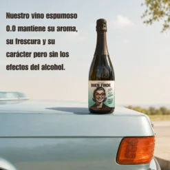 Vino Frizzante Sin Alcohol 0,0% Airén | Pack 3 Botellas X 750 Ml | Vino Espumoso Desalcoholizado | Ligero Y Refrescante