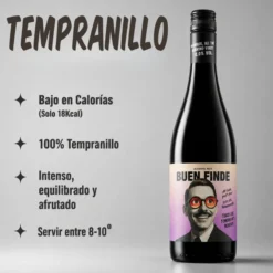 Vino Sin Alcohol 0,0% | Pack 6 Botellas X 750 Ml 2x Blanco Verdejo + 2x Rosado Tempranillo + 2x Tinto Tempranillo