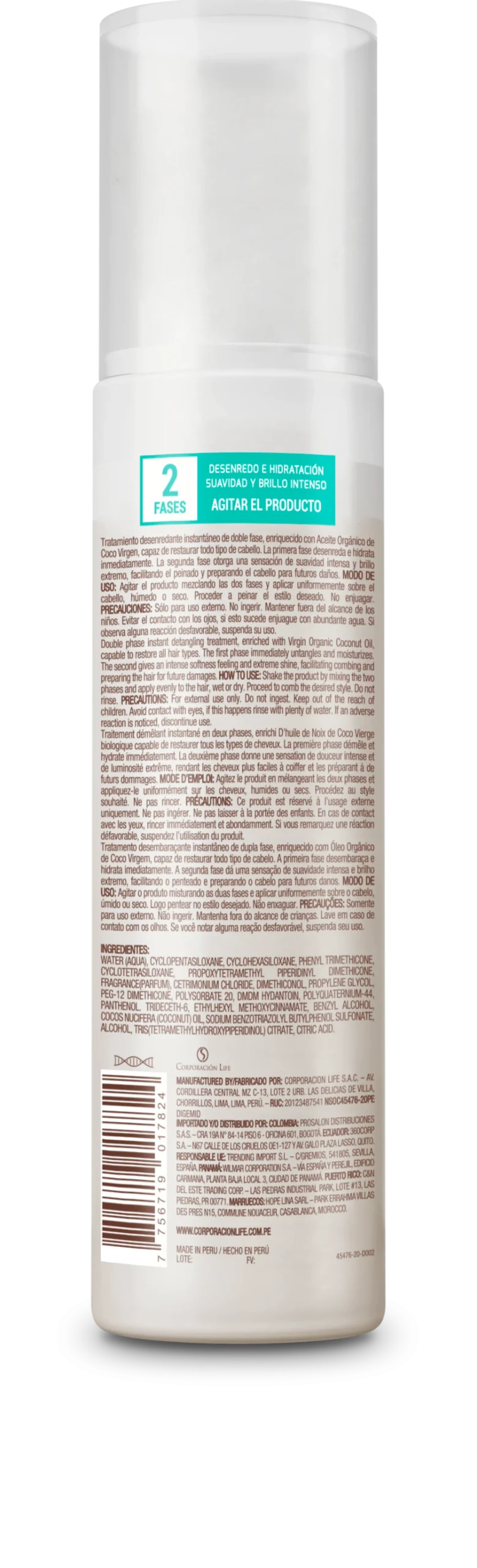 Virgin Coconut Antifrizz 200ml