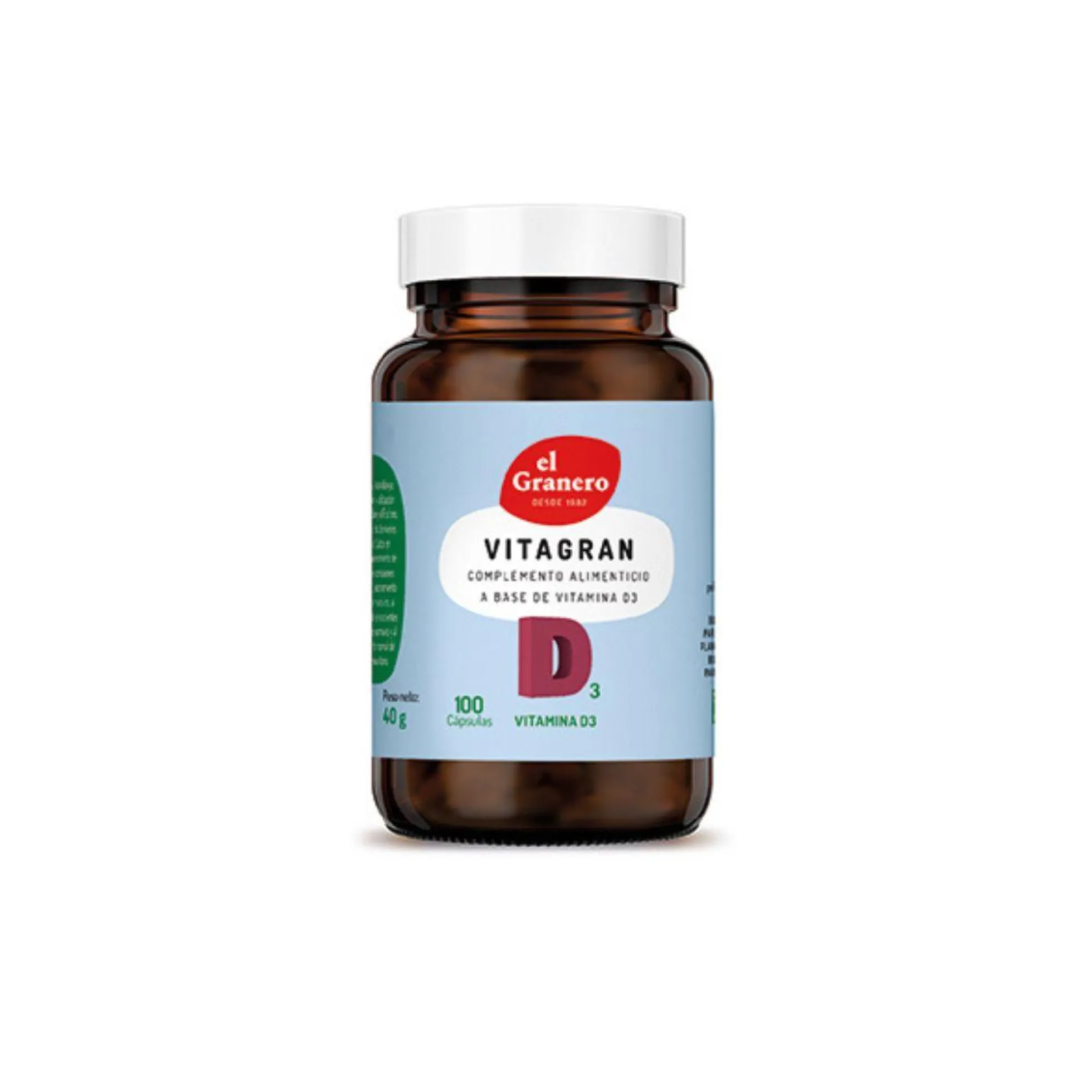 Vitagran D3 EL Graner, 100MCG 100 cápsulas