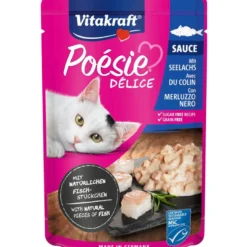 Vitakraft Bolsita Deli Sauce con exquisito abadejo 85 g comida húmeda gato