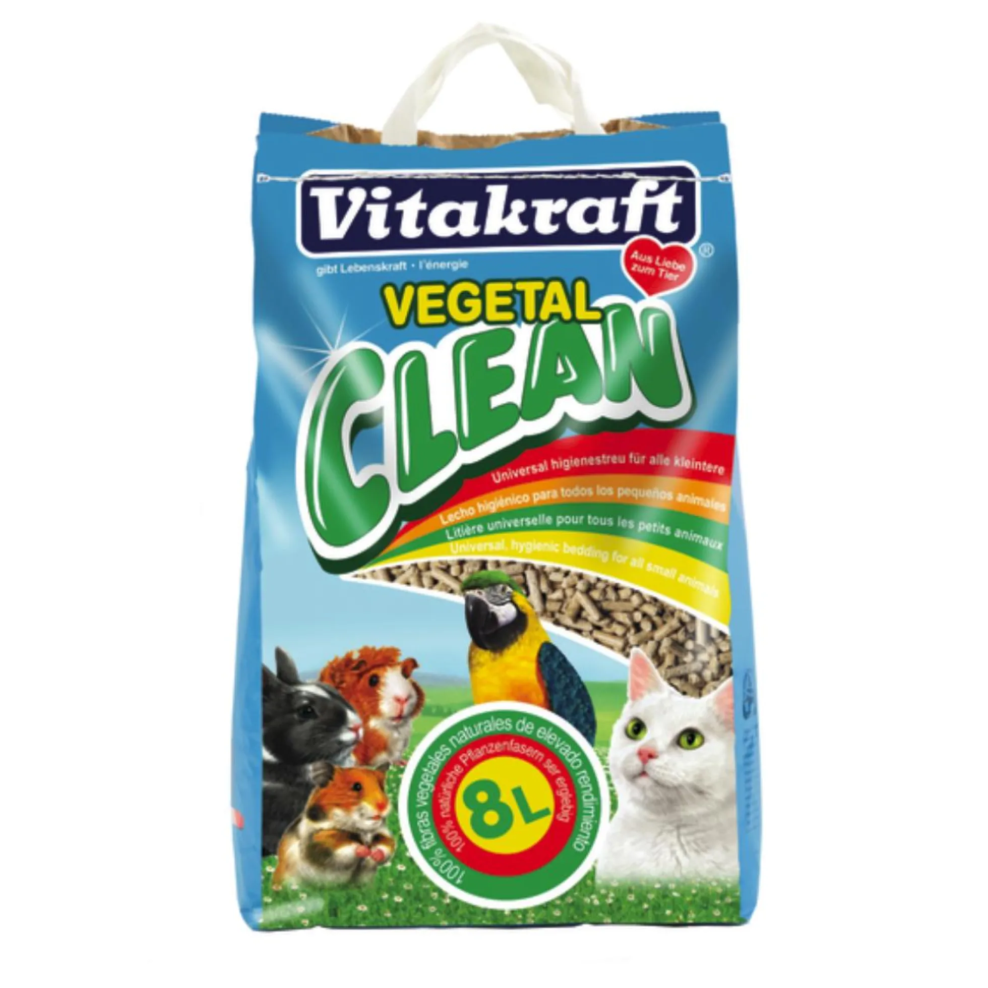 Vitakraft Vegetal Clean 8 L Lecho vegetal en pellets