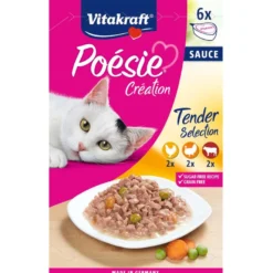 Vitakraft Vitakraft Poésie Creation Sauce Multipack 6 x 85 g comida húmeda gato