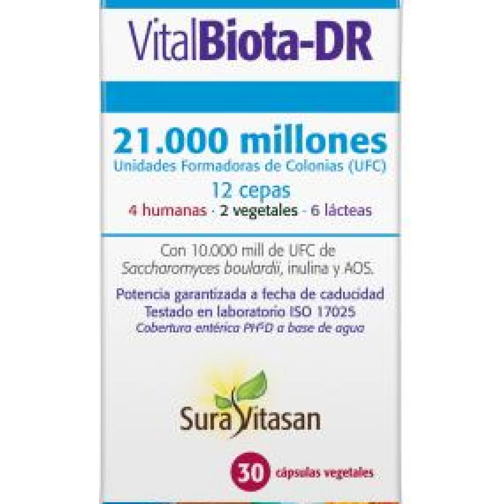 VitalBiota-DR Sura Vitasan 30 cápsulas