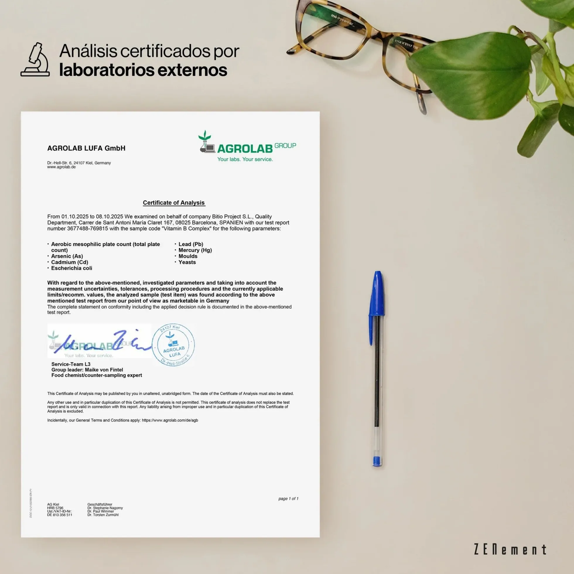 Vitamina B Complex con Aceite de Oliva Virgen Extra Ecológico Zenement 200 cápsulas blandas
