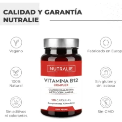 Vitamina B12 Complex 2000 mcg Cansancio Nutralie 120 comprimidos