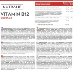 Vitamina B12 Complex 2000 mcg Cansancio Nutralie 120 comprimidos
