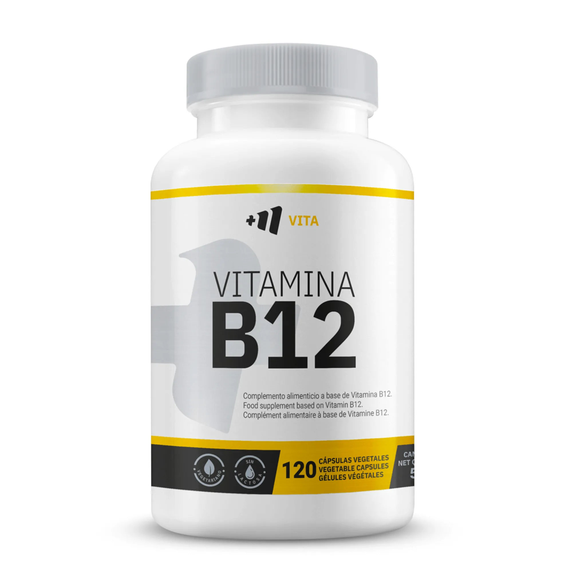Vitamina B12 1000μg - 120 Cápsulas Vegetales - Reduce La Fatiga - Masmusculo