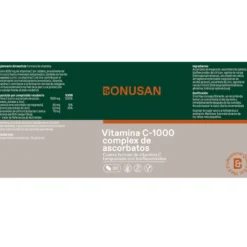 Vitamina C-1000 complex de ascorbatos, Bonusan 30