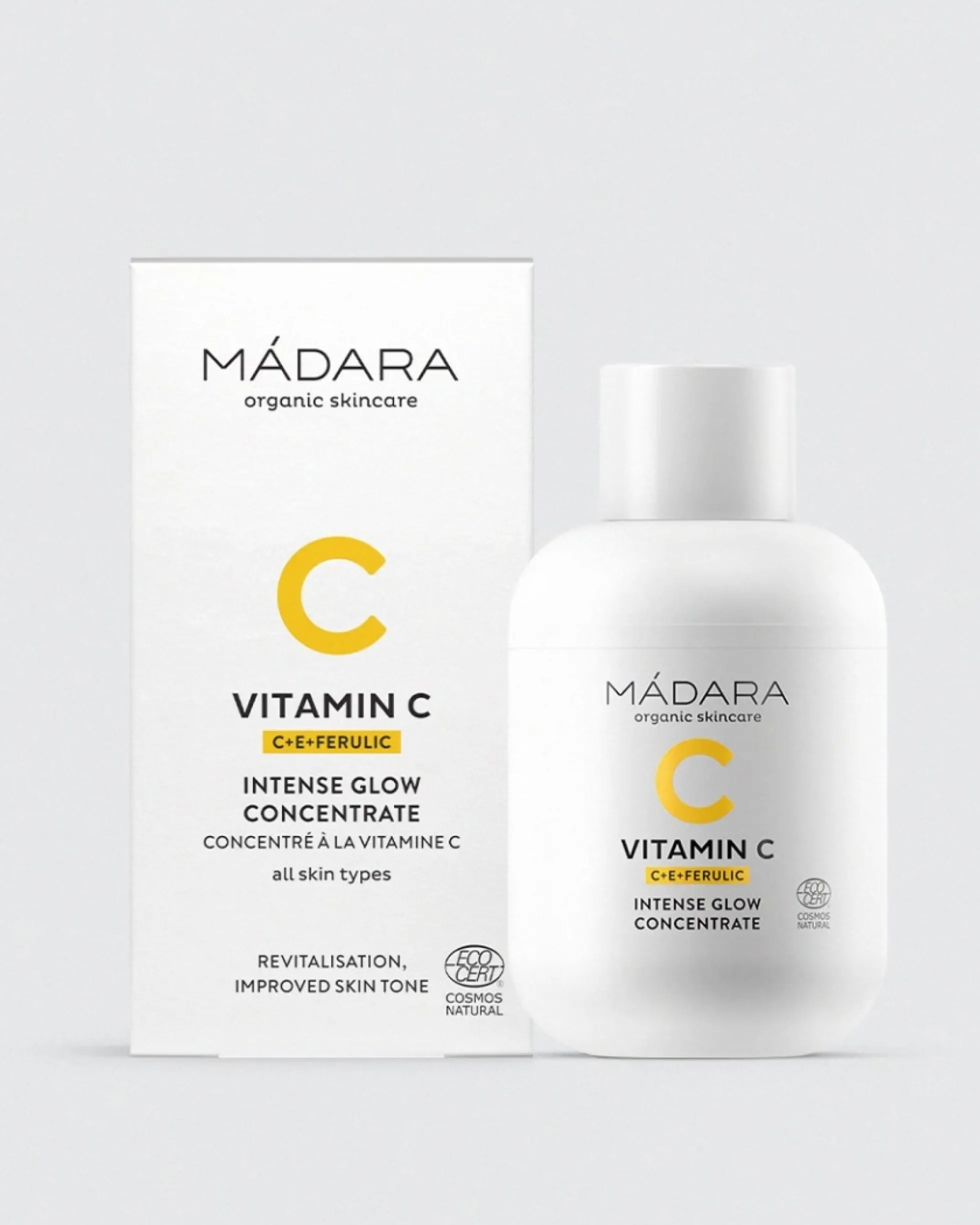 Vitamina C Concentrado de brillo intenso Mádara 30ml