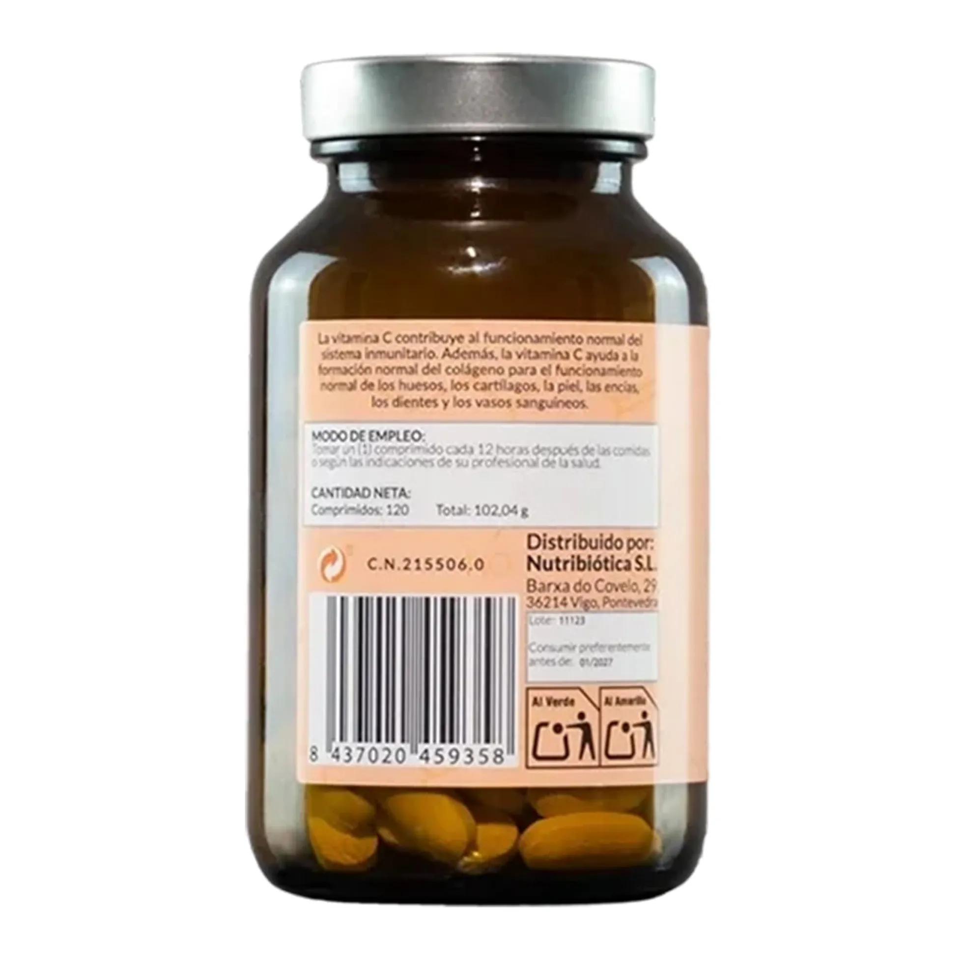 Vitamina C, Kiroot, 120 comprimidos