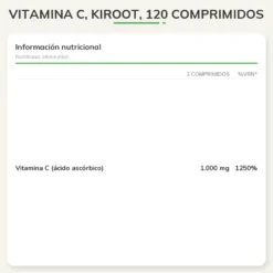 Vitamina C, Kiroot, 120 comprimidos