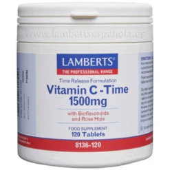 Vitamina C liberación sostenida 1500 mg Lamberts 120 tabletas