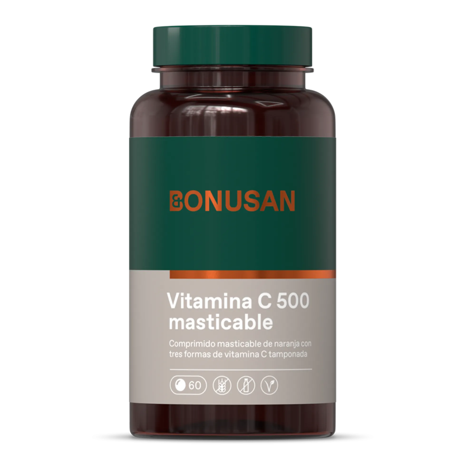 Vitamina C 500 masticable Bonusan 60 Tabletas