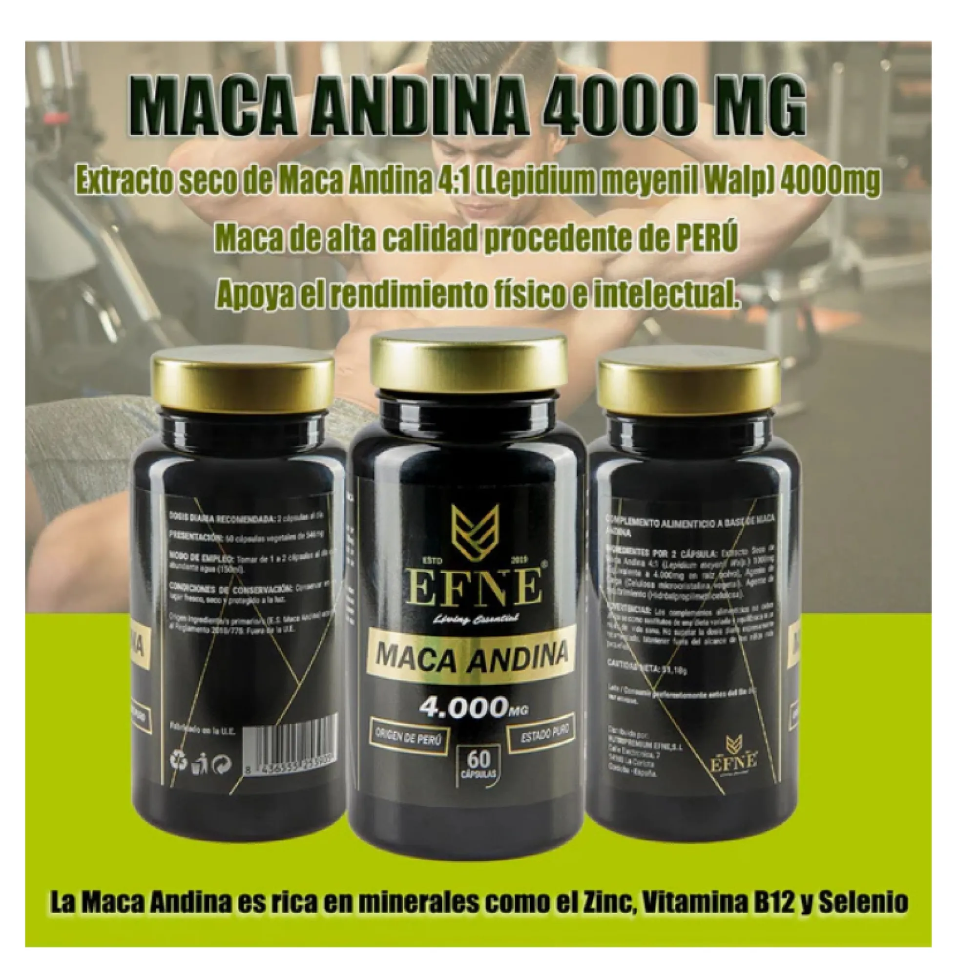 Vitamina C 1000 Mg Efne | 60 Cápsulas | Vegano
