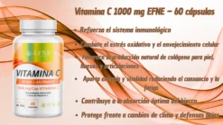 Vitamina C 1000 Mg Efne | 60 Cápsulas | Vegano