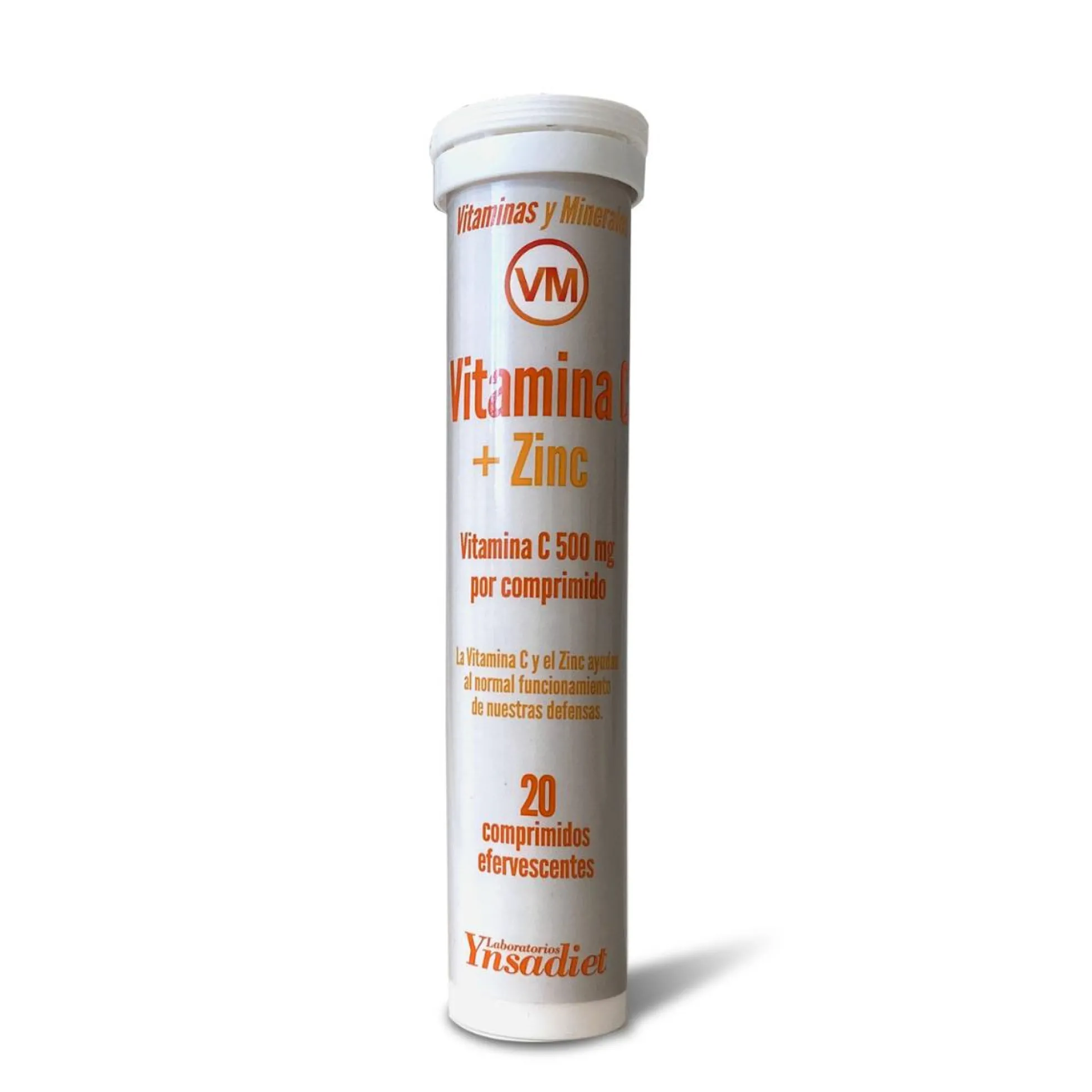 Vitamina C + Zinc Ynsadiet 20 Comprimidos efervescentes