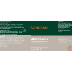 Vitamina D3 75 Bonusan 60 perlas
