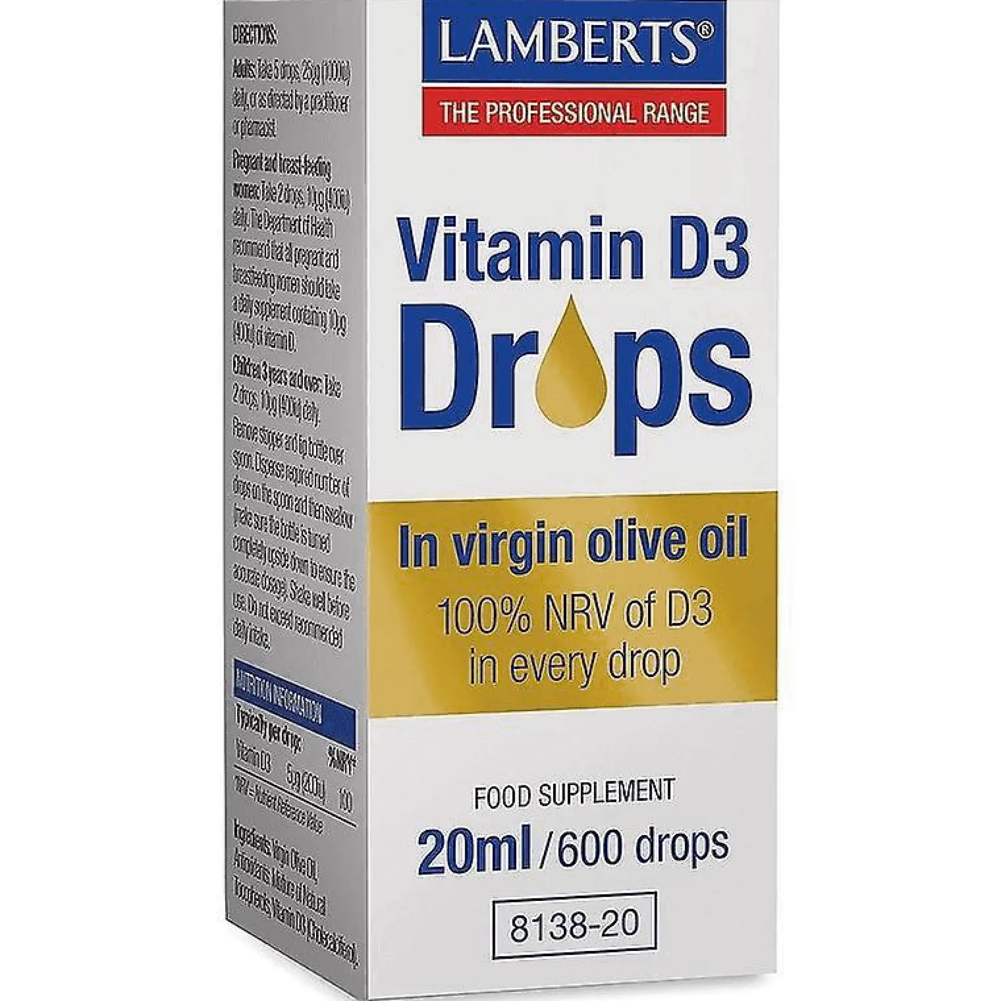 Vitamina D3 Gotas, Lamberts