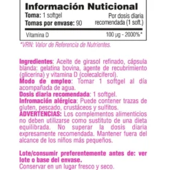 Vitamina D 100μg - 90 Softgels - Vitamina D - Smart Supplements