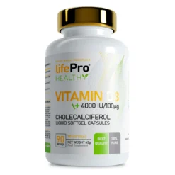 Vitamina D3 4000iu With Olive Oil - 90 Softgels - Vitamina D - Lifepro