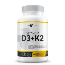 Vitamina D3 + K2 (50μg/75μg) - 60 Cápsulas Vegetales - Salud Cardiovascular - Masmusculo