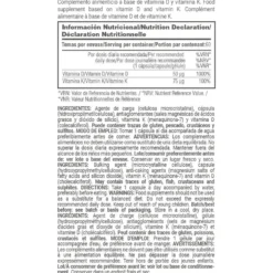 Vitamina D3 + K2 (50μg/75μg) - 60 Cápsulas Vegetales - Salud Cardiovascular - Masmusculo