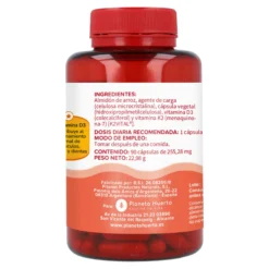 Vitamina D3 & K2 (Mk7) Planeta Huerto 90 Caps