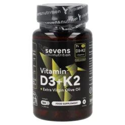 Vitamina D3 + K2 Sevens Nutrition 180 cápsulas