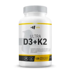 Vitamina D3 + K2 Ultra (100μg/100μg) - 120 Cápsulas Vegetales - Ayuda A Regular La Presión Arter - Masmusculo