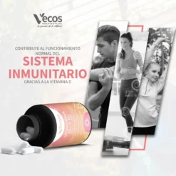 Vitamina D3 K2 Vecos 60 capsulas