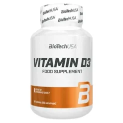Vitamina D3 - 60 Tabletas - Vitamina D - Biotech Usa