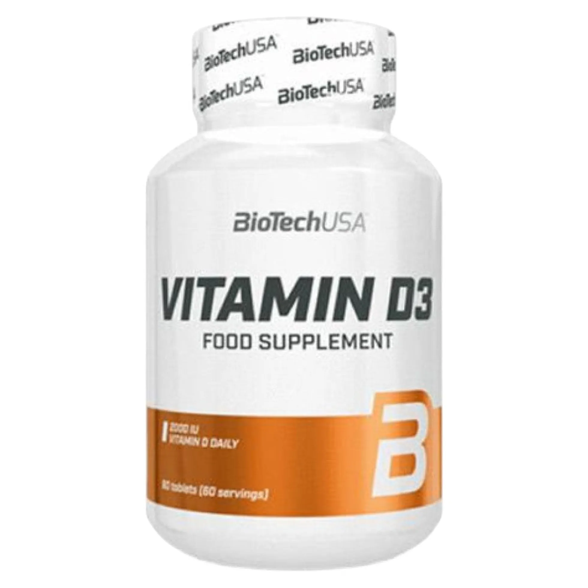 Vitamina D3 - 60 Tabletas - Vitamina D - Biotech Usa