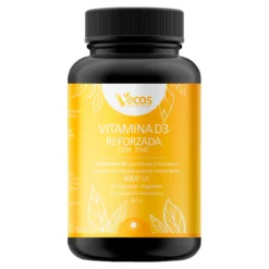Vitamina D3 4000 Ui Con Zinc Vecos 90 Cápsulas | Defensas Activas Y Refuerzo Del Sistema Inmune