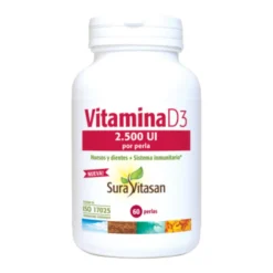 Vitamina D3 2.500 UI 60 perlas SuraVitasan